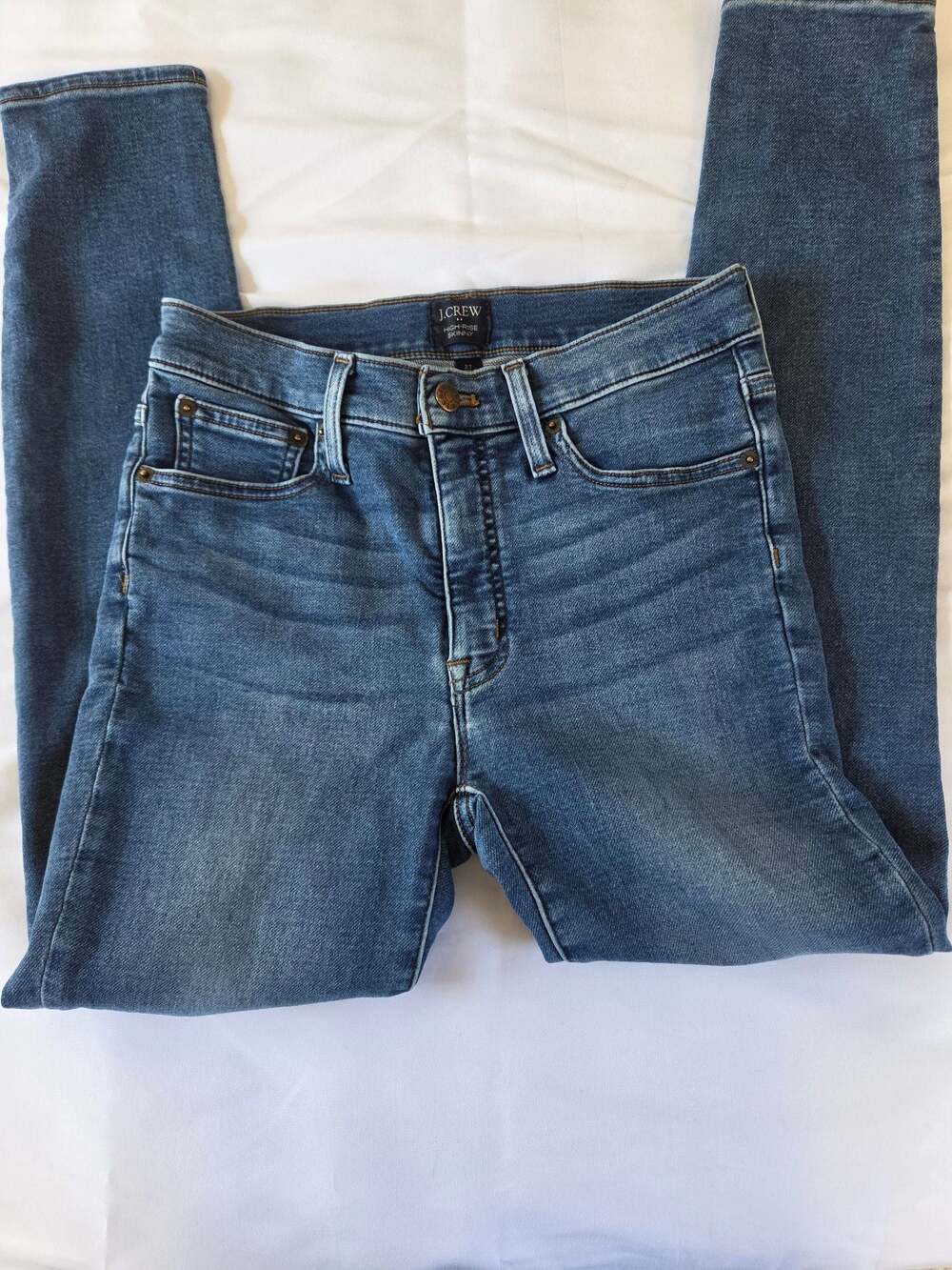 J.Crew High-Rise Skinny Jeans 27 Medium Wash